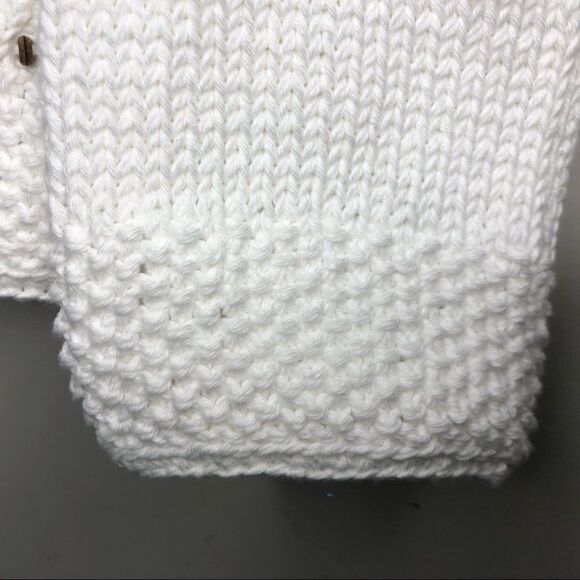 Pure Knit Chunky Boxy Hand Knit Cardigan Chunky Buttons Size Medium Large - Picture 5 of 8